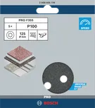 Шлифовальные диски Bosch PRO F355 125 мм, зернистость 100, упаковка из 5 штук.