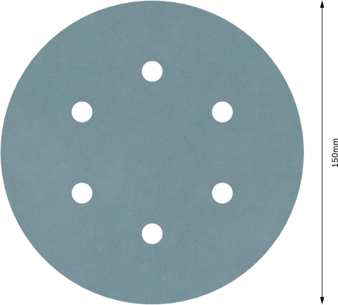 Шлифовальный диск Bosch PRO F355 150 мм, зернистость 1200, с 6 отверстиями.