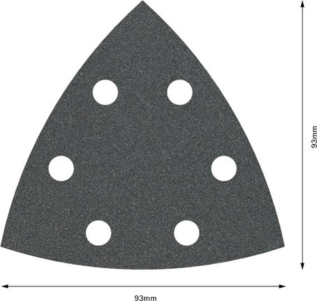 Шлифовальный лист Bosch PRO F355 93 мм G100 6 отверстий.