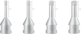 Набор для сухой кернорезки Bosch PRO Ceramic 6–12 мм, 4 штуки.
