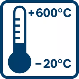 Диапазон ИК-измерений от -20 °C до +600 °C