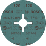 Диск Bosch PRO R780 из фиброцемента, зернистость 120, 125 мм.