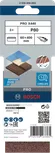 Шлифовальная лента Bosch PRO X440 60x400 мм G80, комплект.