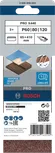 Шлифовальная лента Bosch PRO X440 65 x 410 мм, смешанная зернистость.
