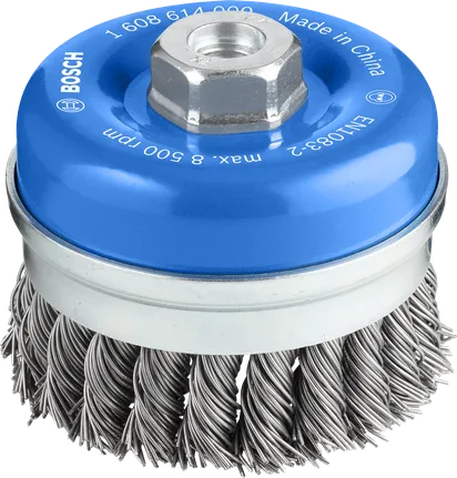 Металлическая щетка Bosch PRO Heavy Cup Brush 90 мм для угловых шлифовальных машин.