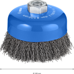 Щетка Bosch PRO Metal clean Cup Brush 100 мм для угловых шлифовальных машин.