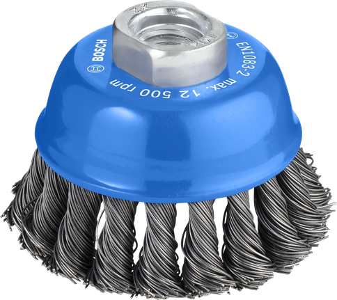 Металлическая щетка Bosch PRO Heavy Cup Brush 75 мм для угловых шлифовальных машин.