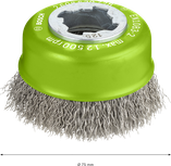 Bosch PRO Stainless Steel clean X-Lock Cup Brush 75 мм.