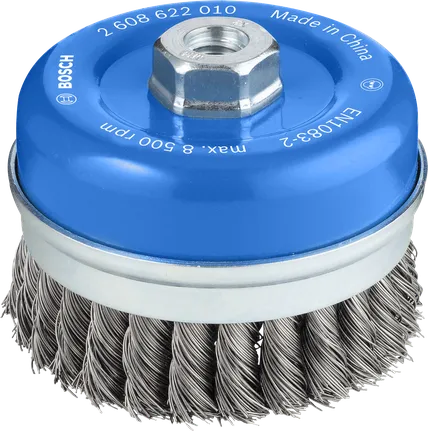 Металлическая щетка Bosch PRO Heavy Cup Brush 100 мм для угловых шлифовальных машин.