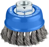 Металлическая щетка Bosch PRO Heavy Cup Brush 75 мм для угловых шлифовальных машин.