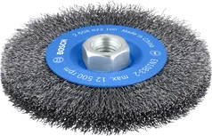 Проволочная щетка Bosch PRO Metal clean для обжима проволоки диаметром 115 мм.