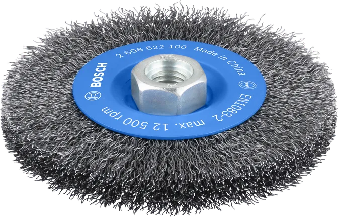 Проволочная щетка Bosch PRO Metal clean для обжима проволоки диаметром 115 мм.