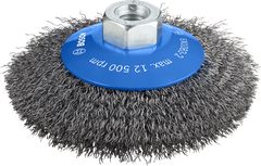 Щетка Bosch PRO Metal clean Bevel Brush, обжатая проволока 115 мм.