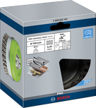 Щетка Bosch PRO из нержавеющей стали, 100 мм, для угловых шлифовальных машин.