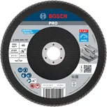 Лепестковый шлифовальный диск Bosch PRO X571 180 мм G40 для шлифовки металла.