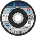 Шлифовальный диск Bosch PRO X571 с угловым лезвием, диаметр 125 мм, материал G80, для шлифовки металла.