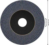 Лепестковый диск Bosch PRO X571 с угловым шлицем, диаметр 115 мм, абразив G120.