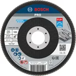 Диск Bosch PRO X571 с лепестковой заточкой, угловой, 125 мм, зернистость 120.