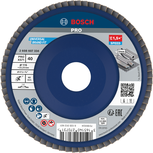 Лепестковый шлифовальный диск Bosch PRO X571 115 мм G40 для шлифовки металла.