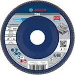 Лепестковый шлифовальный диск Bosch PRO X571 115 мм G120 для шлифовки металла.