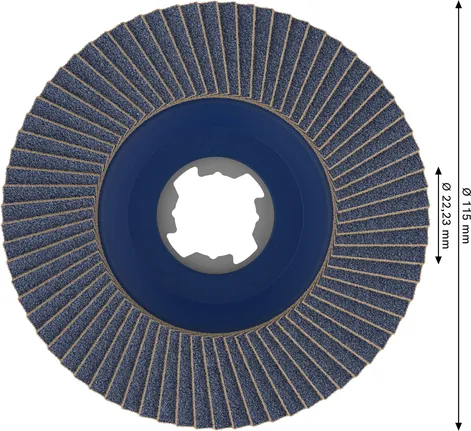 Лепестковый диск Bosch PRO X571 115 мм G40 X-Lock.