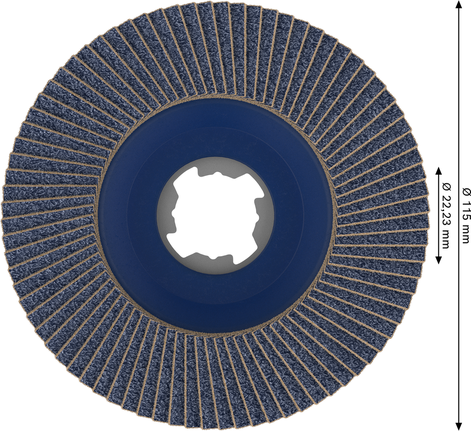 Лепестковый диск Bosch PRO X571 115 мм G60 X-Lock.
