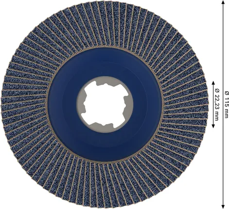 Лепестковый диск Bosch PRO X571 115 мм G80 X-Lock.