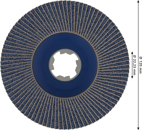 Лепестковый диск Bosch PRO X571 125 мм G80 X-Lock.