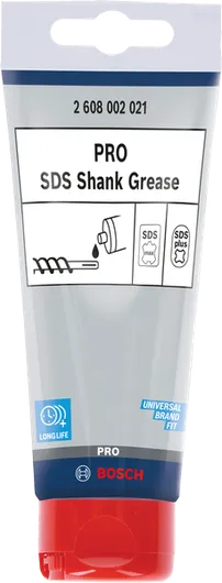 Смазка Bosch PRO SDS Shank Grease для ухода за дрелями и зубилами.