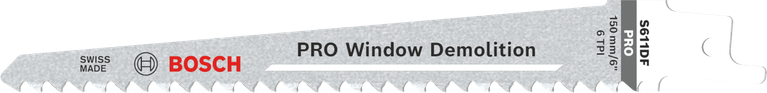 Биметаллическое пильное полотно Bosch PRO Window Demolition S611DF.