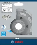 Шлифовальная головка Bosch PRO для бетона диаметром 125 мм обеспечивает быстрое удаление материала.