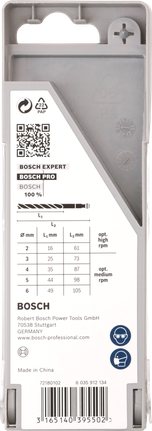 Набор сверл Bosch PRO Wood HSS с центрирующим наконечником, 5 шт.