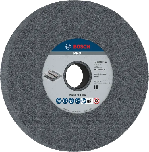 Шлифовальный круг Bosch PRO по металлу 200 x 25 x 32 мм G46.