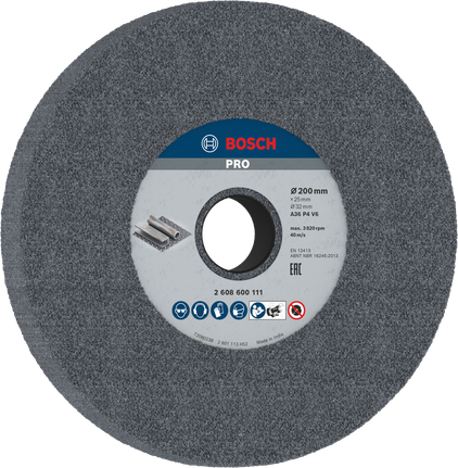 Шлифовальный круг Bosch PRO по металлу 200 x 25 x 32 мм G36.