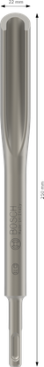Зубило PRO SDS plus Hollow Gouging