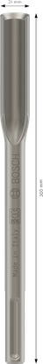 PRO SDS max Hollow Gouging, полукруглое