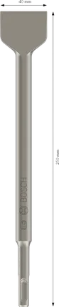 Лопаточное зубило Bosch PRO SDS plus-4C 40 x 250 мм.