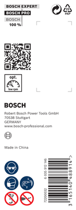 Наклейка на буровую насадку Bosch PRO Wood Auger Bit 20x470x600mm.