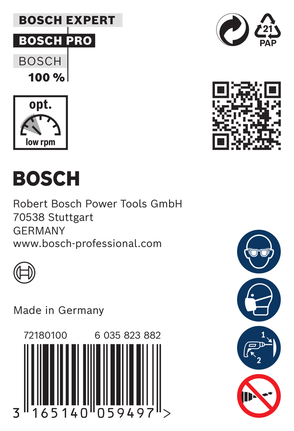 Этикетка сверла Bosch PRO Wood HSS Installation Drill Bit.