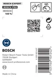 Упаковка зенковочного сверла Bosch PRO из быстрорежущей стали (HSS) для мягких металлов.