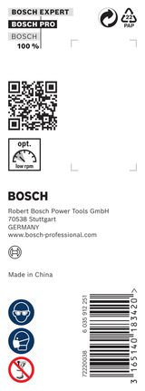 Упаковка бура для древесины Bosch PRO 22x170x235 мм.