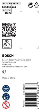 Упаковка бура для древесины Bosch PRO размером 28 x 170 x 235 мм.
