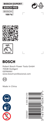 Упаковка бура для древесины Bosch PRO размером 30 x 170 x 235 мм.