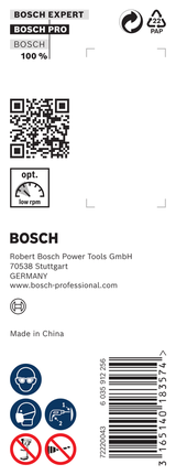 Упаковка бура для древесины Bosch PRO размером 24 x 385 x 450 мм.