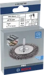 Проволочная щетка Bosch PRO Metal clean диаметром 75 мм для очистки металла.