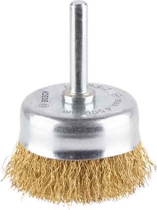 Щетка-чашка Bosch PRO Multi Material с прямым хвостовиком для чистки различных материалов.