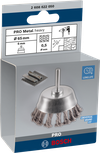 Щетка Bosch PRO Metal Heavy Cup Brush 65 мм для чистки металлических поверхностей.