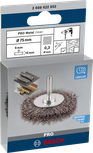 Проволочная щетка Bosch PRO Metal clean диаметром 75 мм для очистки металла.