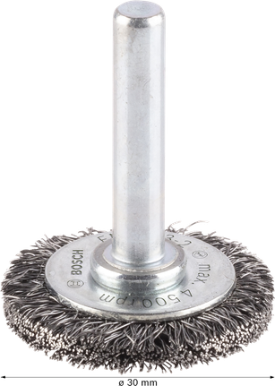 Проволочная щетка Bosch PRO Metal clean с прямым хвостовиком 30 мм.