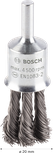 Щетка Bosch PRO Metal с утяжеленным концом и прямым хвостовиком.